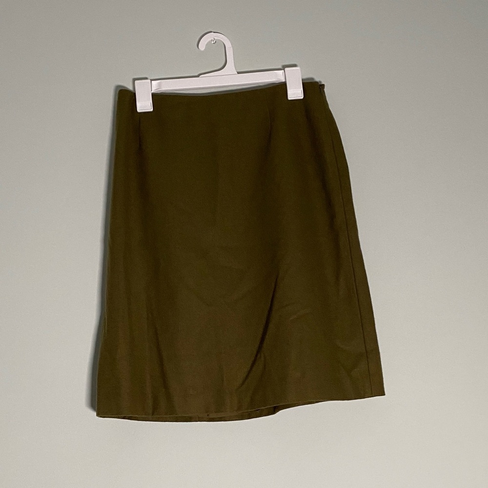 Ann Taylor Olive Pencil Skirt
